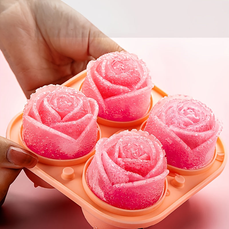 Rose Silicone Ice Cube Tray Mold Kitchen Gadget