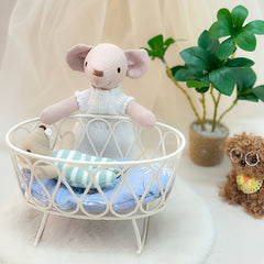 Mini Cast Iron Cradle for OB11 BJD Dolls