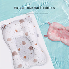 Cartoon Baby Shower Bath Tub Pad Non Slip Newborn Bathtub Mat