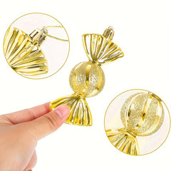 5pcs Christmas Tree Pendant Candy Shape Family Party Decoration