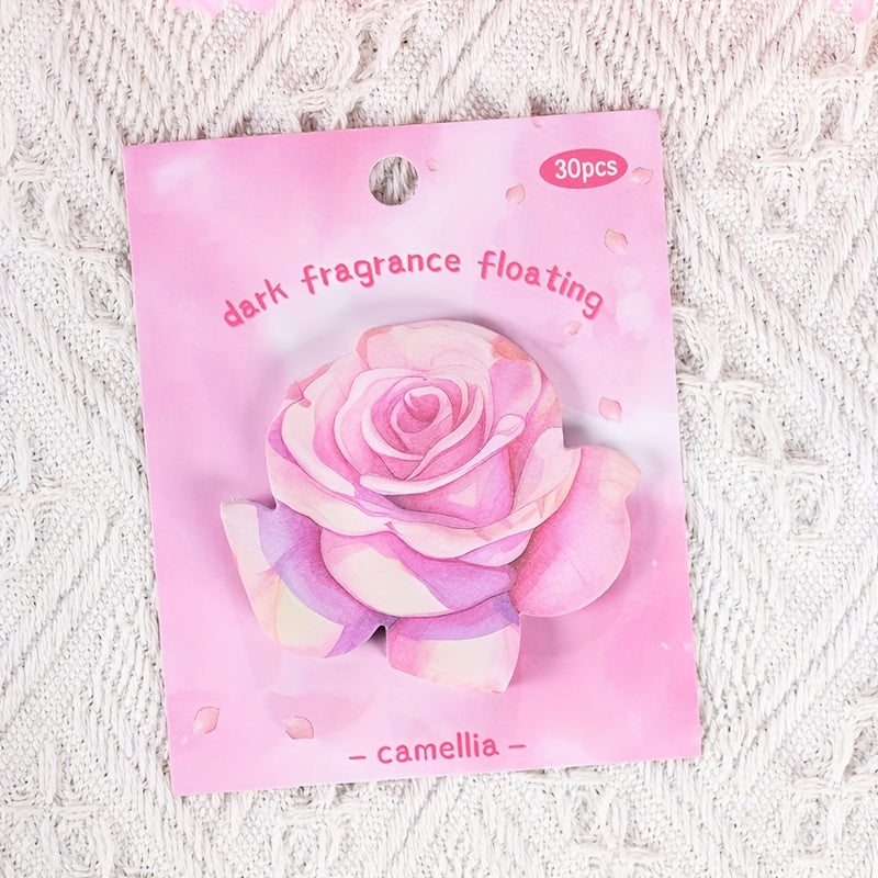 30 Sheets Retro Floral Sticky Notes Memo Stickers