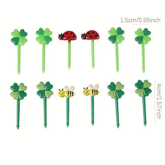 12Pcs Fruit Picks Toothpicks Mini Creative Food Forks Bento Accessories