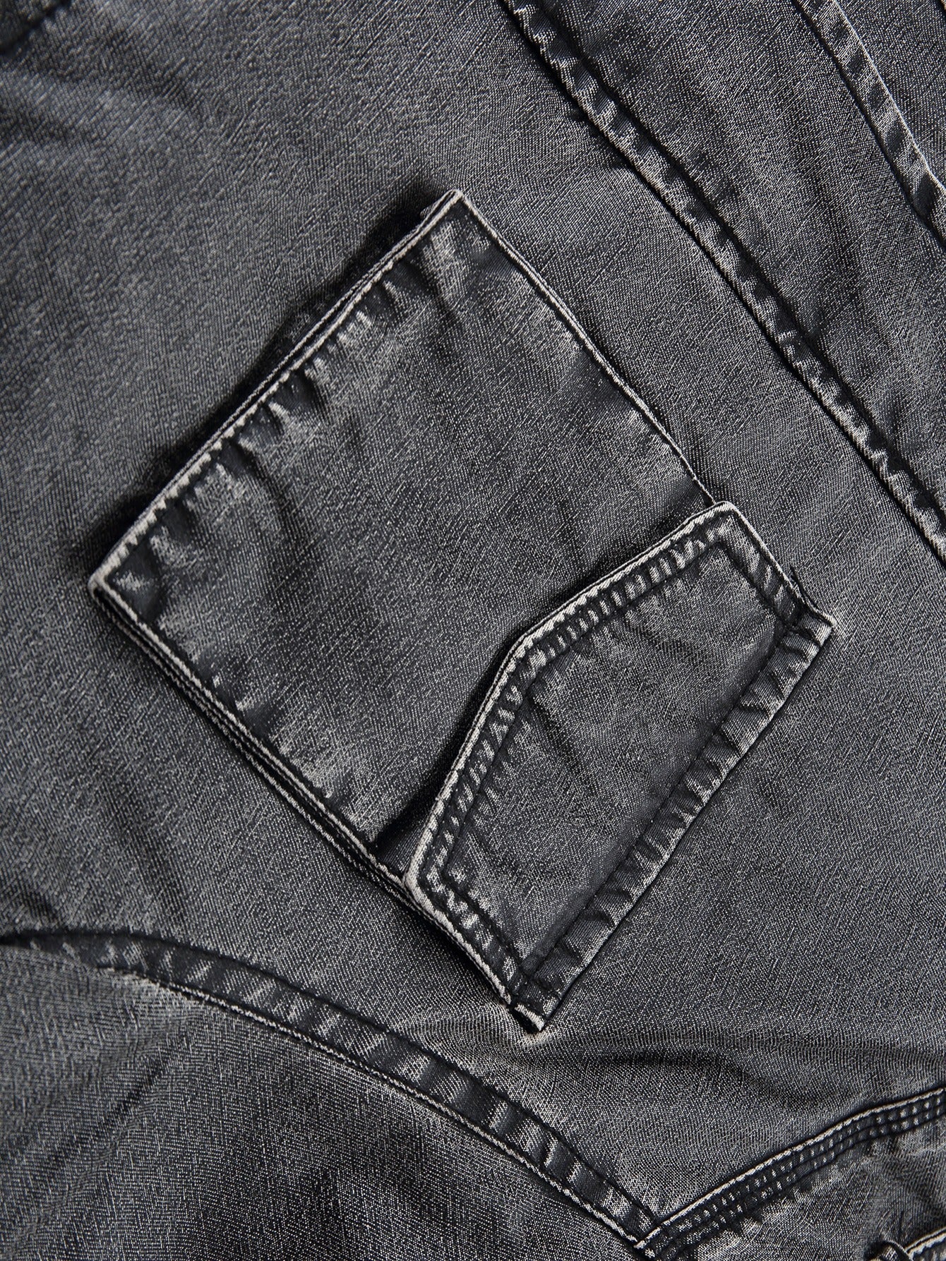 Men's Drawstring Waist PU Leather Jacket