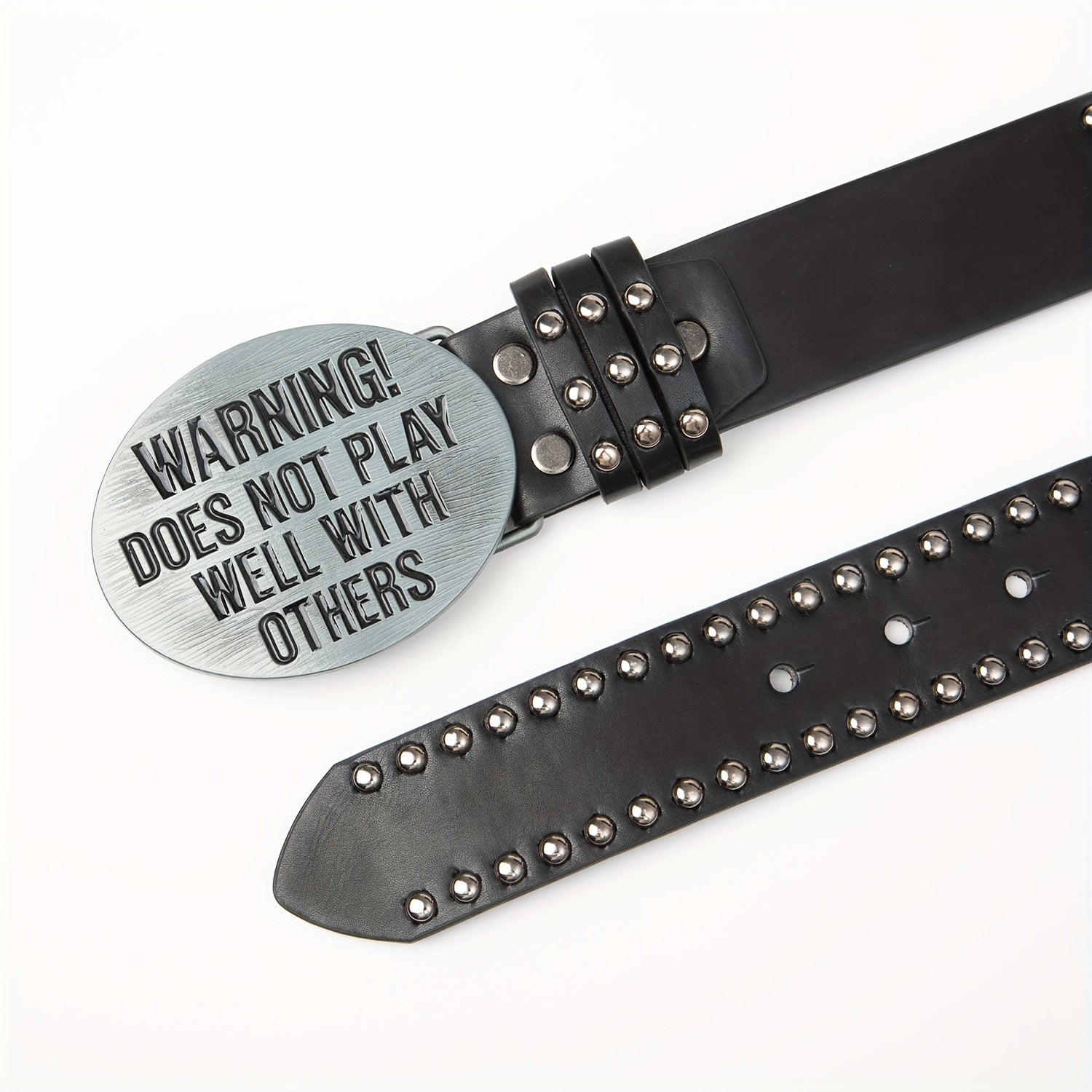 Rock Style Men's Belt Rivet Punk Style Belt