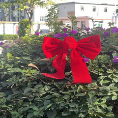 Red Bow Christmas Decoration
