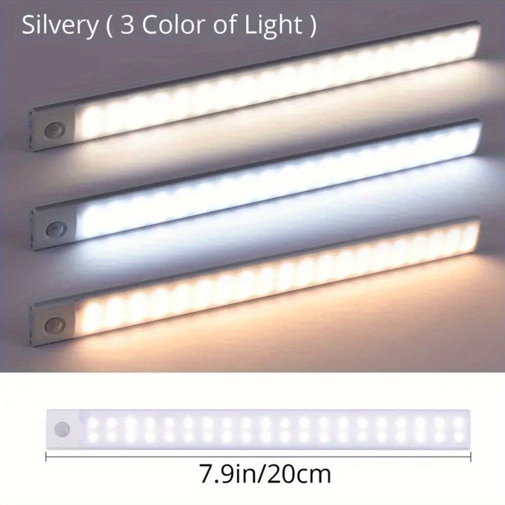 Wireless LED Motion Sensor Cabinet Light USB Rechargeable for Under Counter