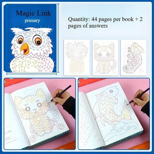 1 Book of 44pcs Complex Patterns Drawing Book