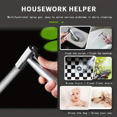 Stainless Steel Handheld Bidet Sprayer for Toilet and Bathroom