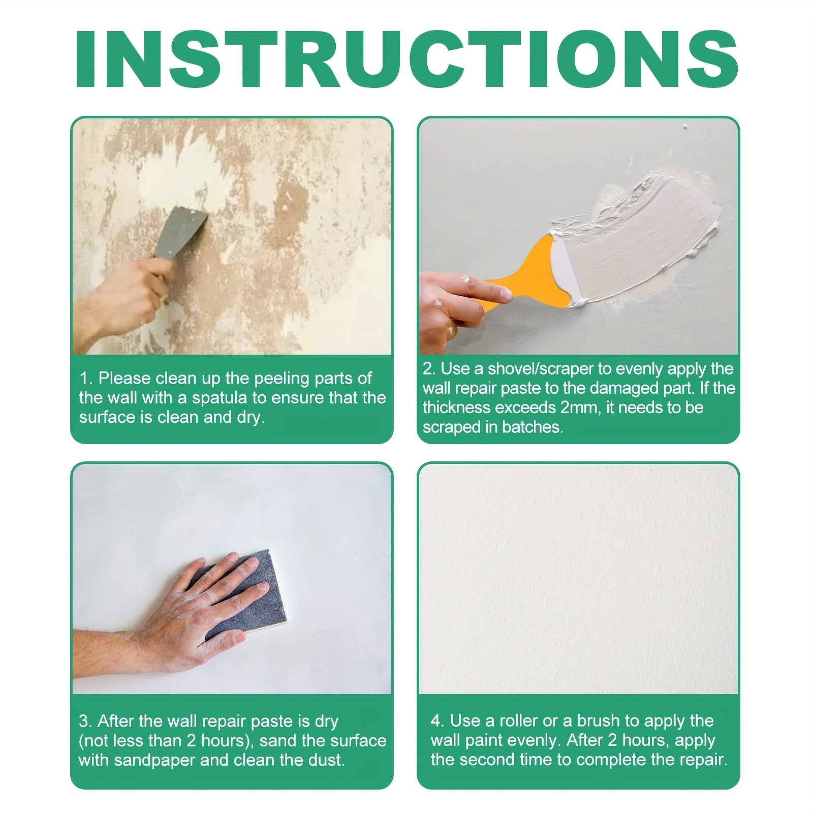 100ml Wall Repair Paste Crack Repair Agent Stain Cover