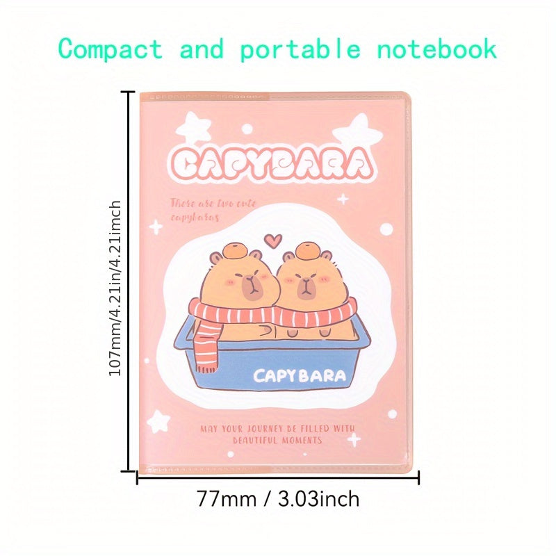 Capypara Customizable Mini Notebook Waterproof Plastic Cover Soft Cover Journal