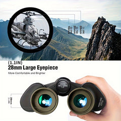 Compact Waterproof Binoculars 12X Long Range BAK4 Prism FMC Hiking Gear
