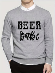 Knitted Crew Neck Pullover Sweater for Men