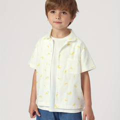 MARC&JANIE Boy's Cotton Fruits Dogs Graphic Printed Shirt