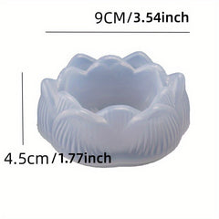 Lotus Gypsum Flowerpot Mould for DIY Candle Pot Making