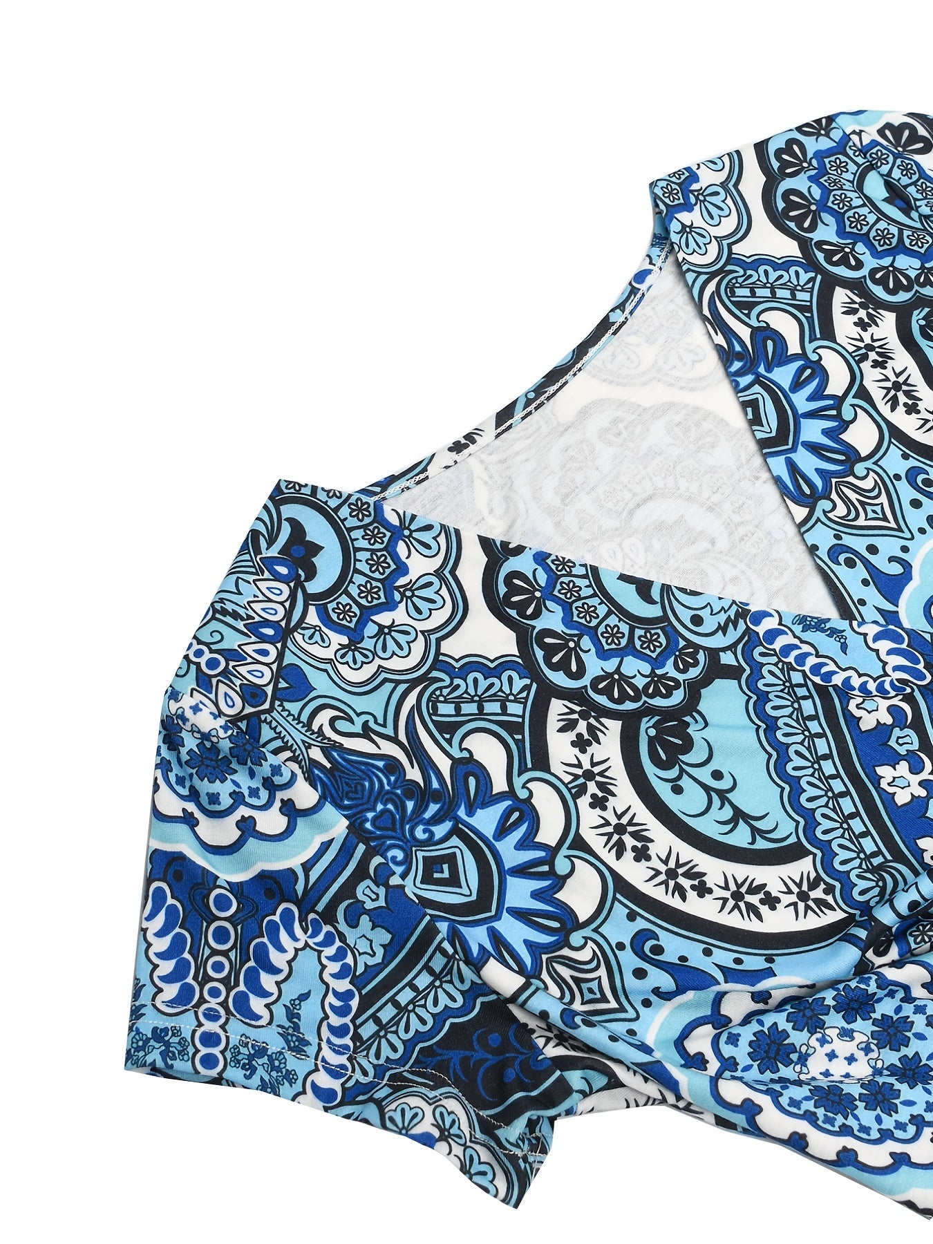 Floral Print Belted Maxi Dress Plus Size