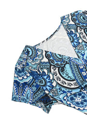 Floral Print Belted Maxi Dress Plus Size