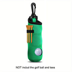 Golf Tee Holder Ball Carry Bag Pouch Keychain Belt Clip Golf Accessories
