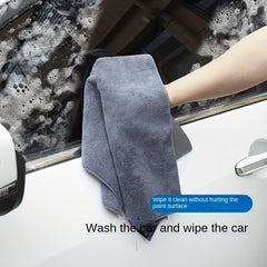 Double sided Car Towel for Interior Cleaning, Coral Fleece Suede Material