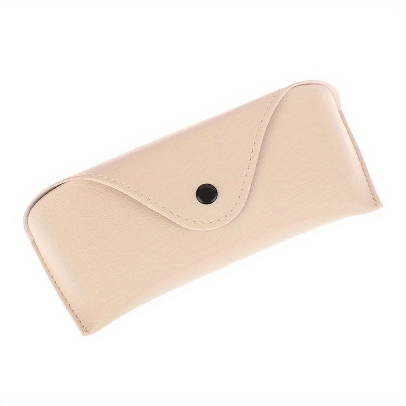 Stitch Detail Glasses Bag PU Leather Sunglasses Pouch Case
