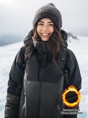 Women's Block Fleece Hooded Jacket