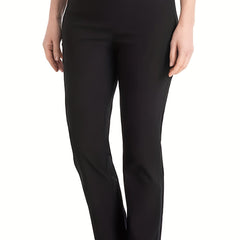  Solid High Rise Workwear Trousers