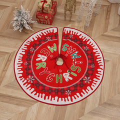 Christmas Print Tree Dress Cartoon Round Elk Christmas Tree Decoration