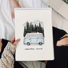Car And Tree Camping Mold For DIY Scrapbooking Decoration