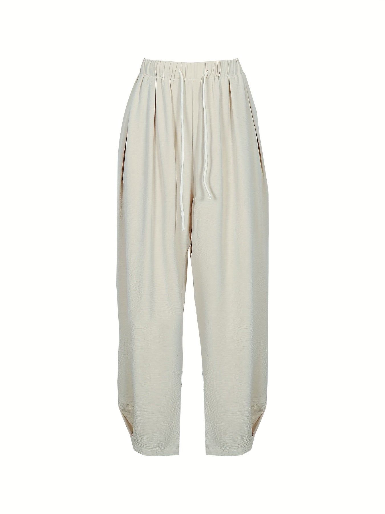  High Rise Harem Trousers With Pockets