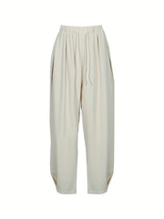  High Rise Harem Trousers With Pockets