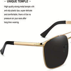 Men's Square Frame Sunglasses - UV Protection Eyewear