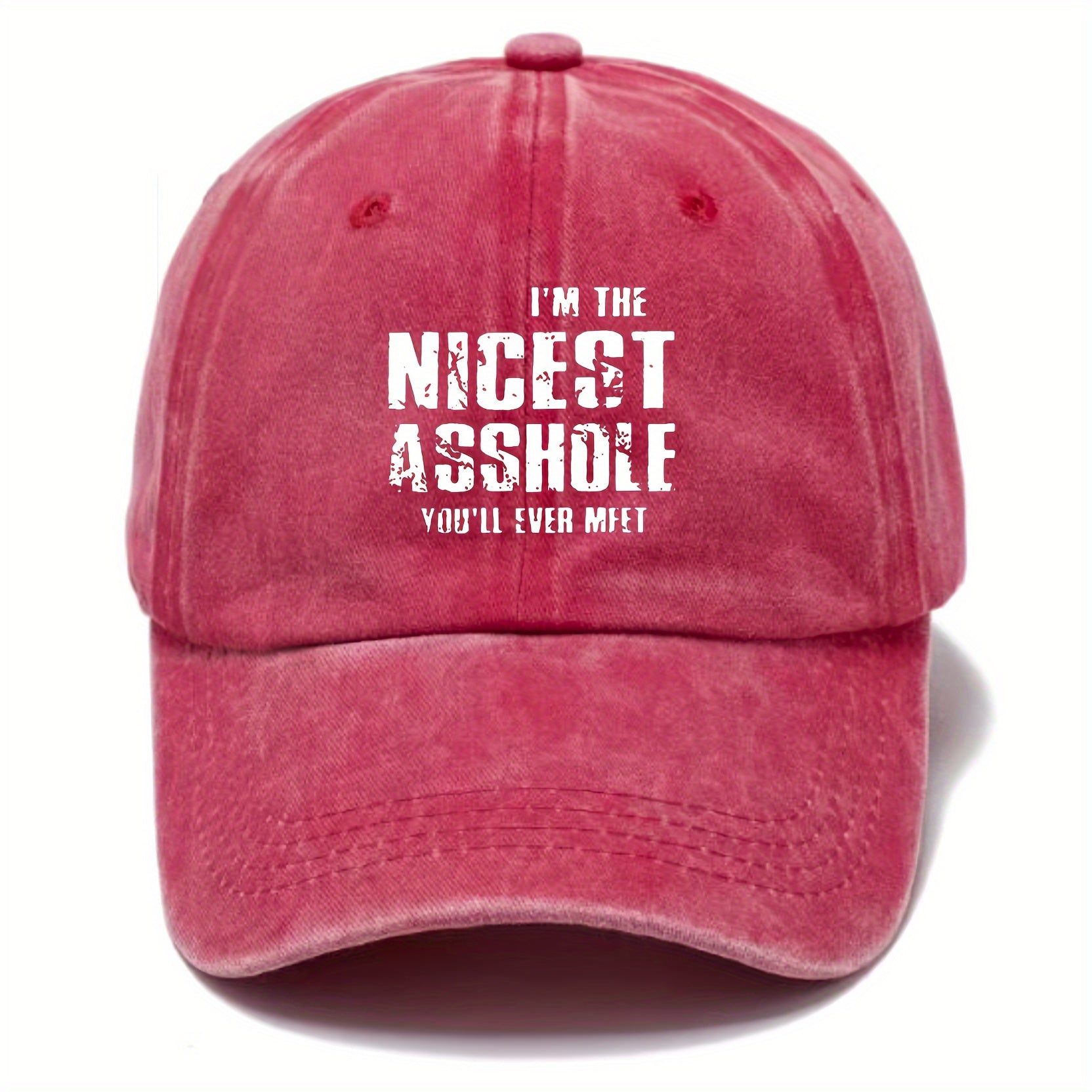 Adjustable Washed Cotton Baseball Cap Sun Hat for Outdoor Activities