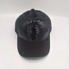 Sequins Baseball Caps Mesh Reflective Hats