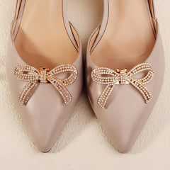 Star & Bow Rhinestone Shoe Clips for Weddings