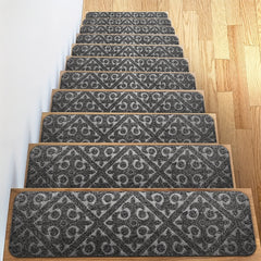 Non Slip Rubber Stair Mats Indoor/Outdoor Treads