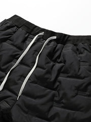 Men's Winter Thick Long Pants Warm Straight Leg Trousers
