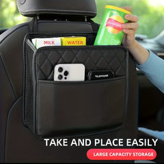Car Seat Storage Bag Leather Storage Bag Garbage Bag