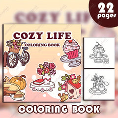 LZX Upgraded Deluxe Thickened Paper Coloring Book - 22 Pages