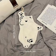 Panda Polar Bear Hand Towel Quick Dry with Loop