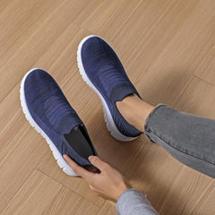 Non Slip Mesh Sneakers Lightweight Slip on Shoes For Women
