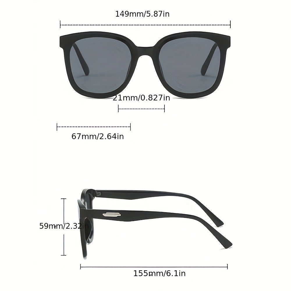 Square Frame Sunglasses For Women Men Mod Casual Glasses Outdoor Eyewear