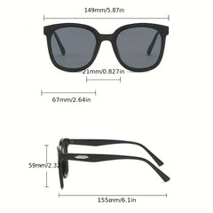 Square Frame Sunglasses For Women Men Mod Casual Glasses Outdoor Eyewear
