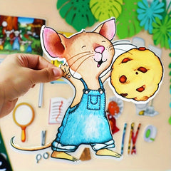 Felt Storytelling Kit Apron Drama with Mixed Colors Novelty Toy