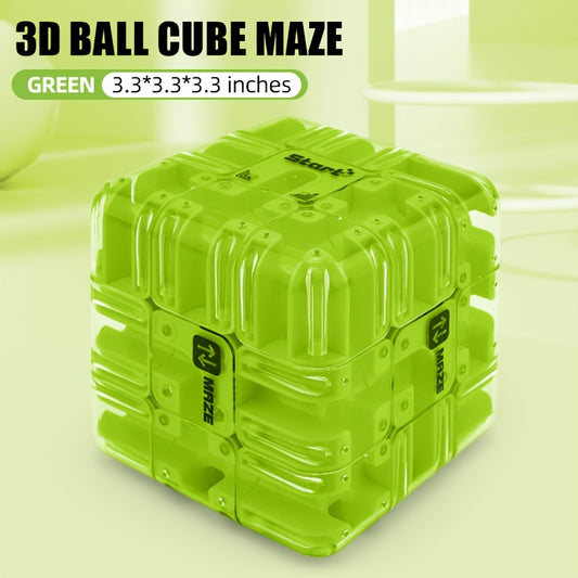 3D Maze Cube Game Gravity Rolling Ball Puzzle Toy for Kids and Adults
