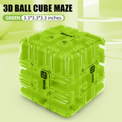 3D Maze Cube Game Gravity Rolling Ball Puzzle Toy for Kids and Adults