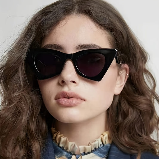 Irregular Polygon Cat Eye Sunglasses for Women Girls UV Protection Shades