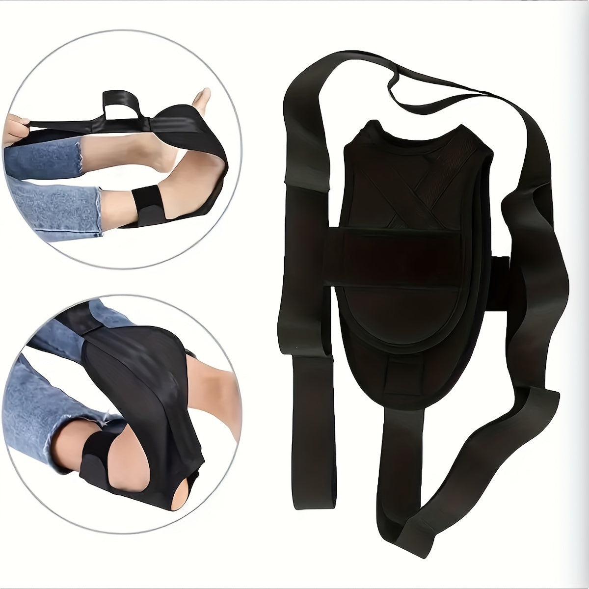 Foot Calf Training Stretcher Pedal Puller Resistance Loop Yoga Plantar Fasciitis