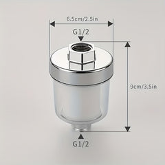 2pcs Shower Cotton Filter Water Faucet Strainer Purifier Universal Shower Filter