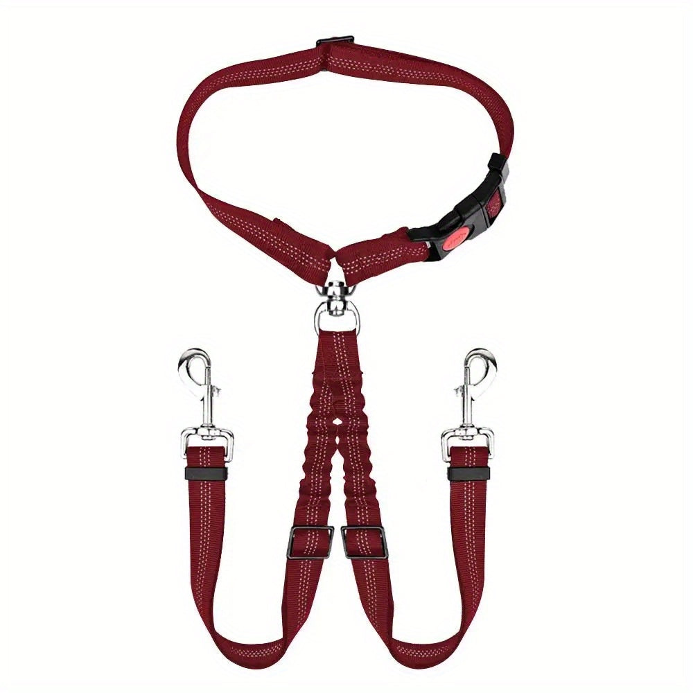 Adjustable Double Dog Seat Belt for Safe Car Travel