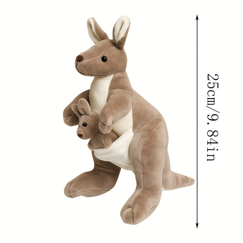Kangaroo Family Plush Toy Mommy and Mini Kangaroo Stuffed Animals Halloween Gift