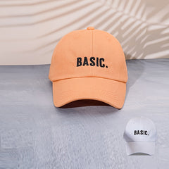 Embroidered Letters Baseball Cap Sun Hat Outdoor Sunshade